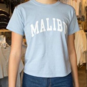 Light Blue Malibu T Shirt Brandy Melville